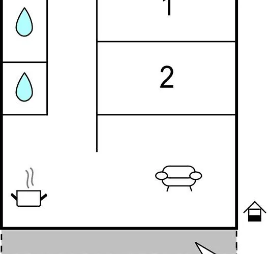 アパート 2 Bedroom Lovely In